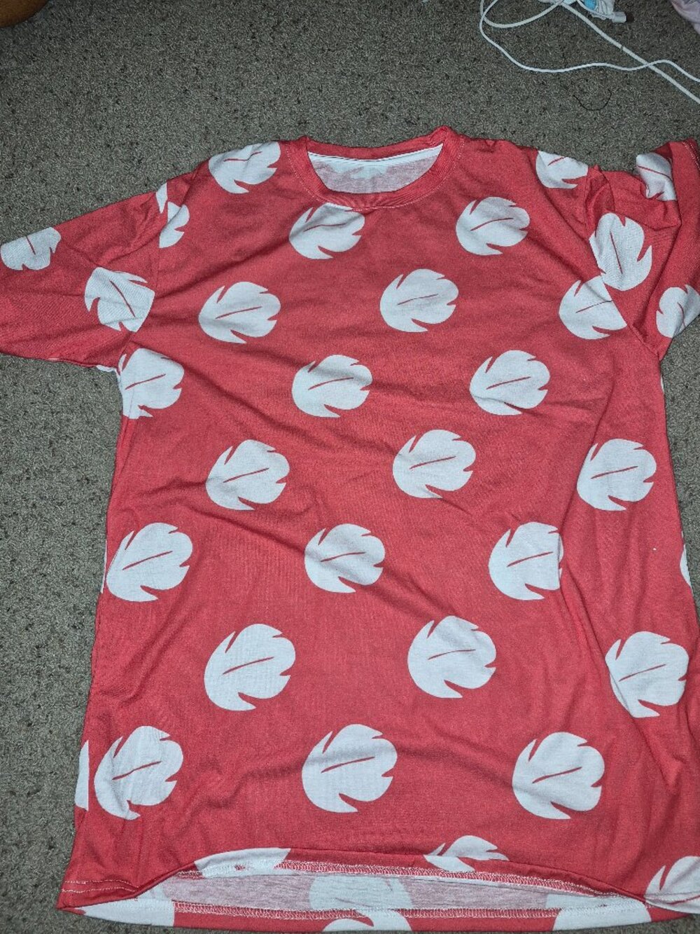 Lilo Red Leaf Hawaiian Shirt,
